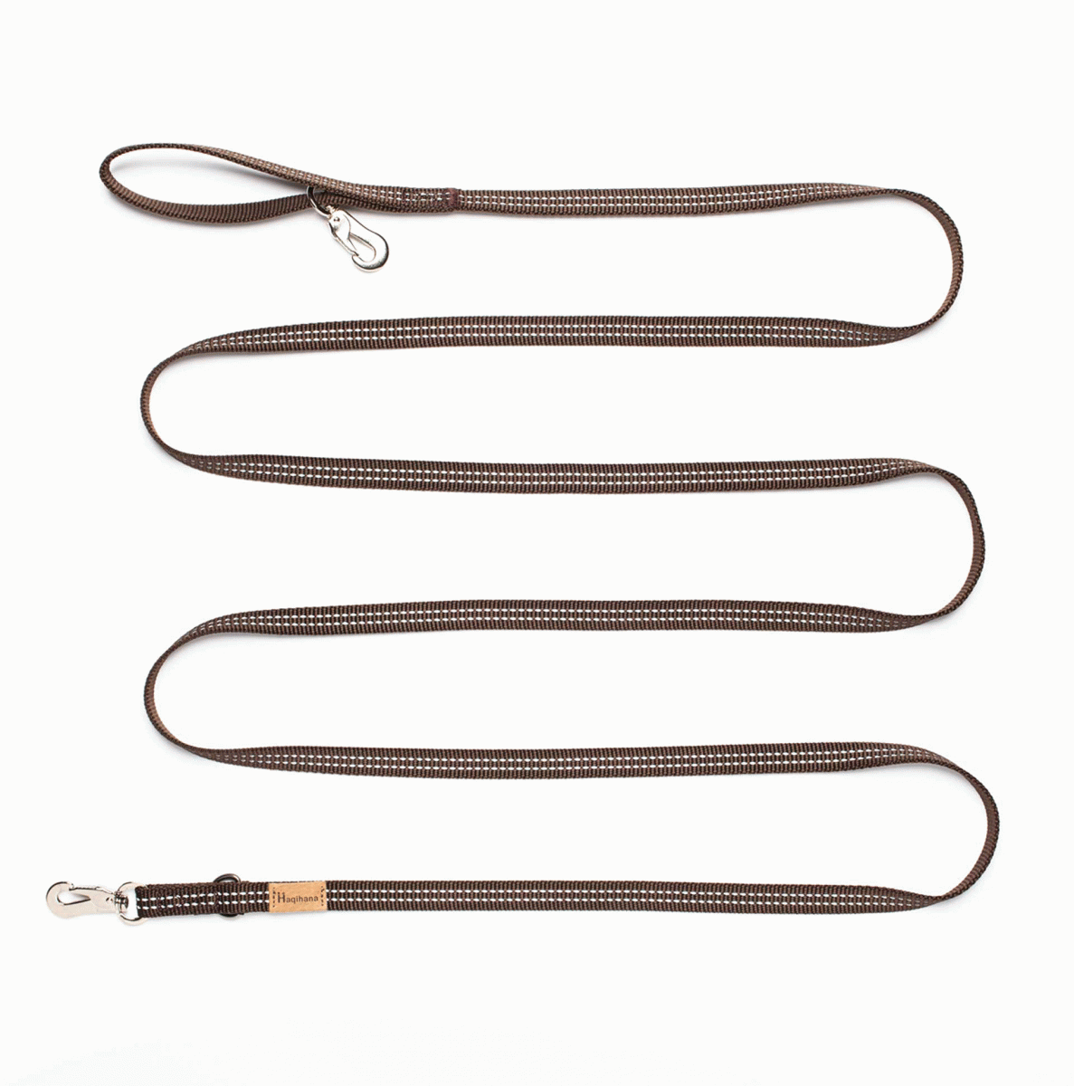 Povodec 3 m čokoladna odsevna